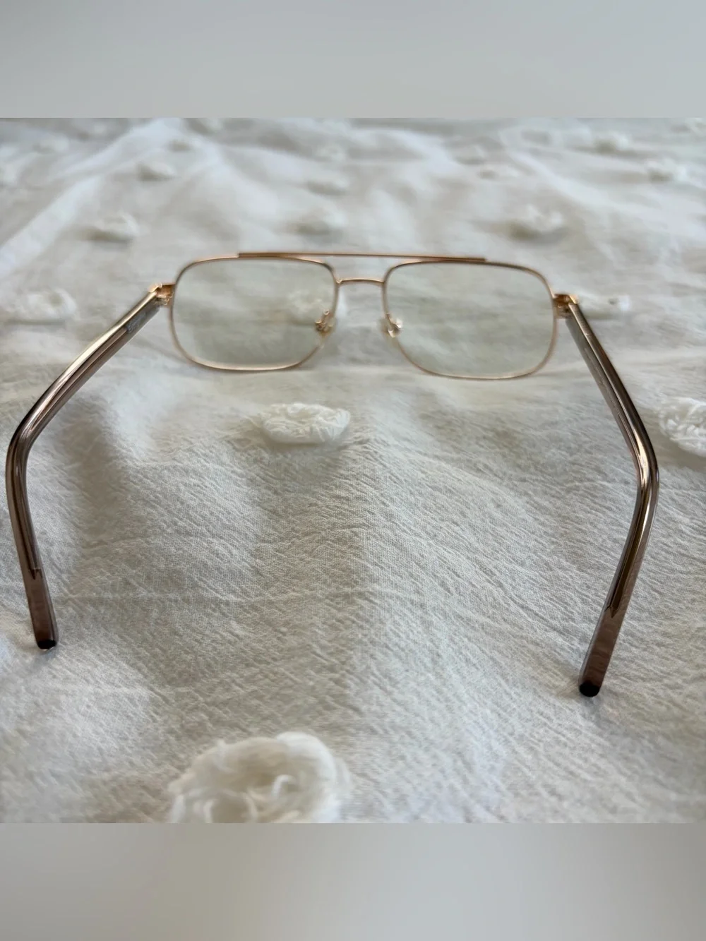 Lu Goldie Evangeline Blue Light glasses Mink
